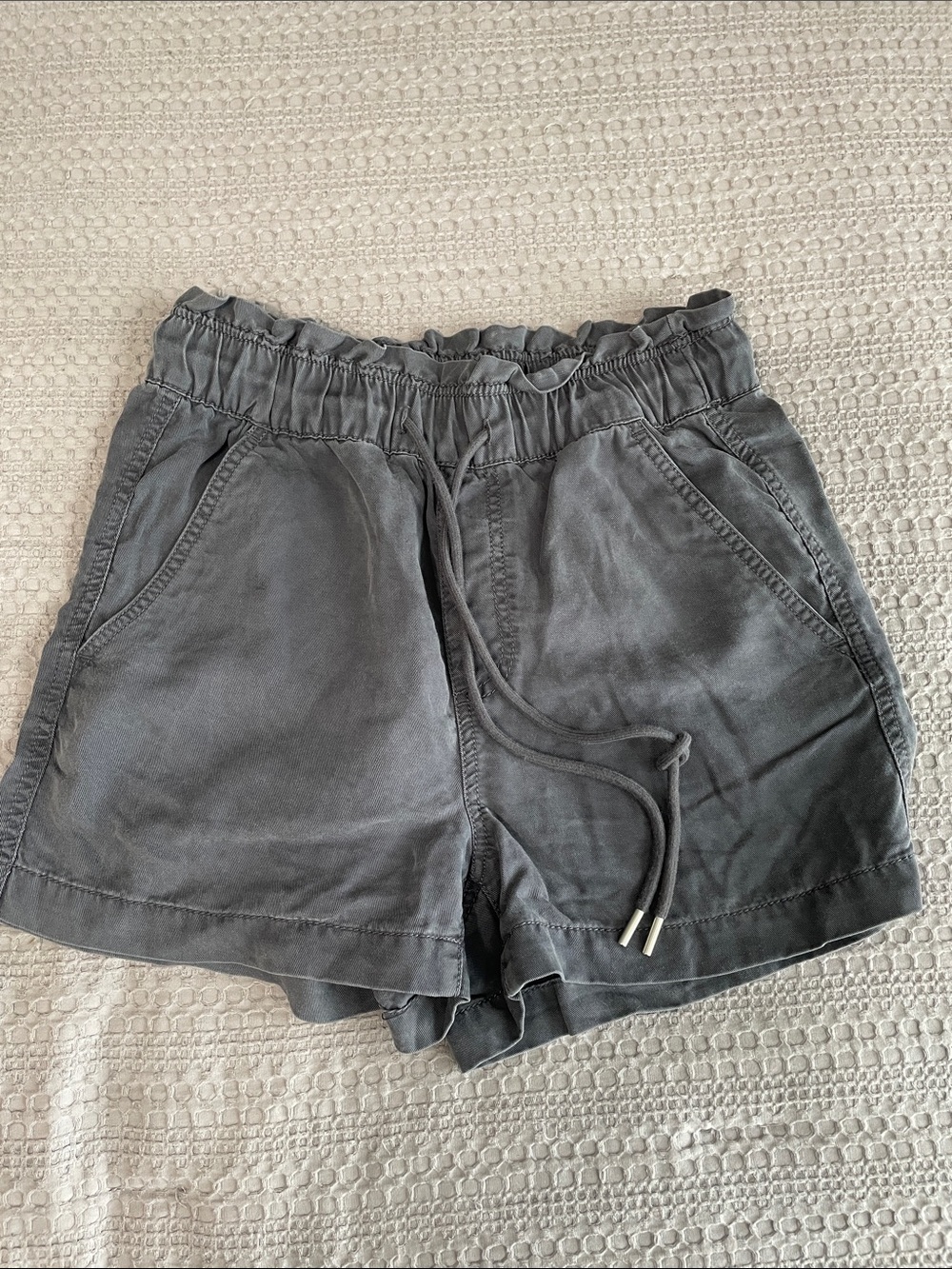Women's Loft Charcoal Drawstring Casual Shorts